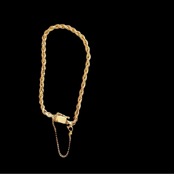 14K Yellow Gold Jewelry Vintage 4k Yellow Gold Double Rope Chain